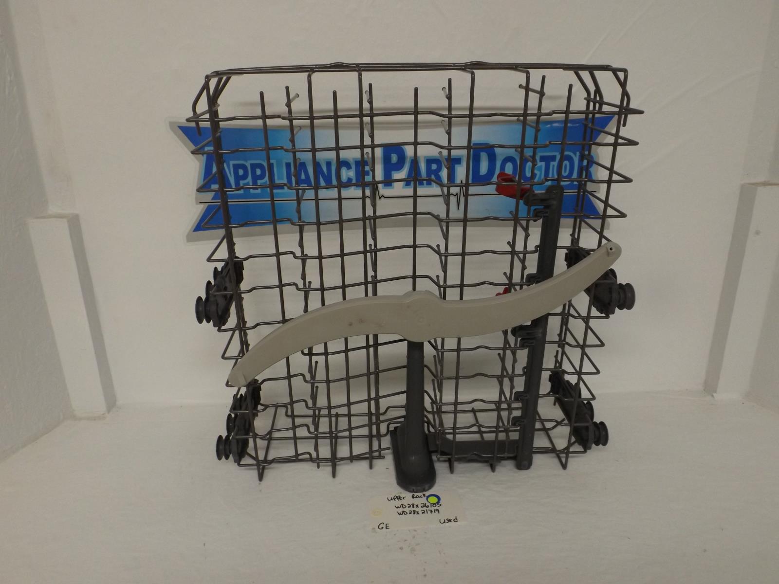 GE Dishwasher WD28X26105 WD28X21719 Upper Rack Used GE Dishwasher WD28X26105 WD28X21719 Upper Rack Used